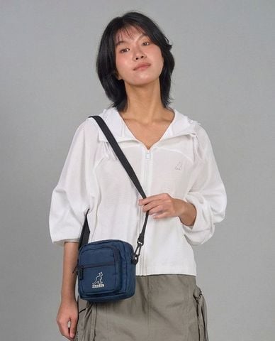  KANGOL - Túi đeo vai unisex hình vuông in logo 