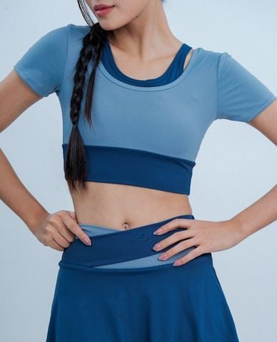  AZURA - Áo bra thể thao nữ phom croptop hai lớp 