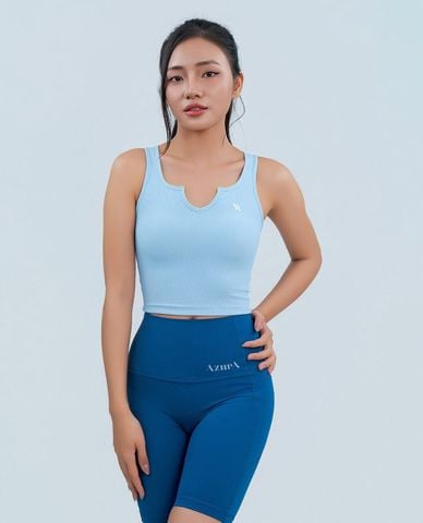  AZURA - Quần short biker thể thao nữ lưng cao 