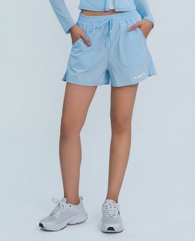  AZURA - Quần short tập luyện nữ lưng thun dây rút 