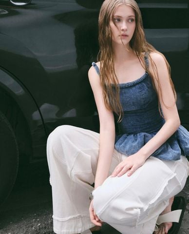  DEZUS - Áo hai dây nữ dáng xòe Bridget 