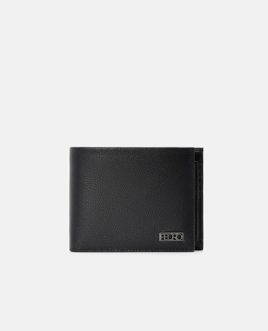 PEDRO - Ví nam dáng ngắn gập đôi Embossed Leather