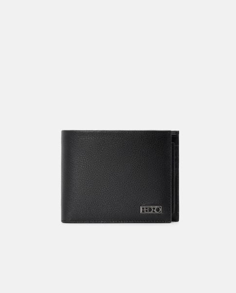  PEDRO - Ví nam dáng ngắn gập đôi Embossed Leather 
