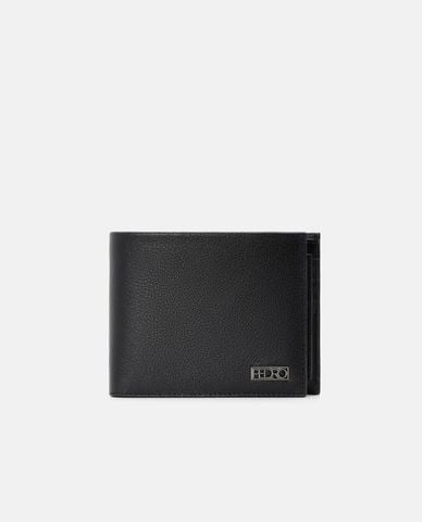  PEDRO - Ví nam dáng ngắn gập đôi Embossed Leather 
