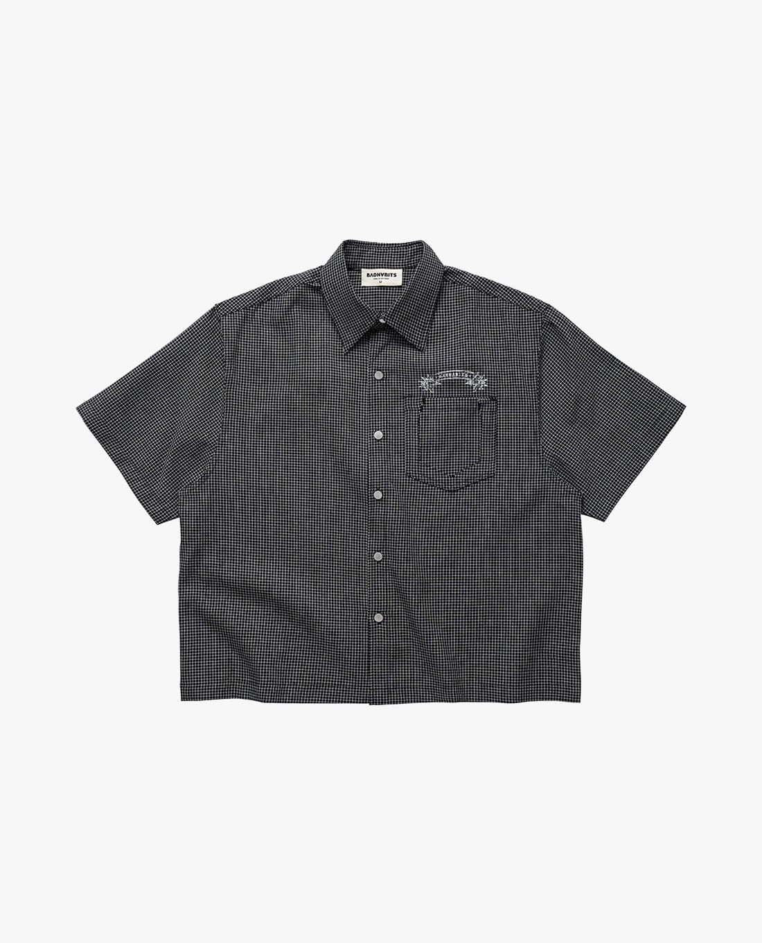 BAD HABITS - Áo sơ mi unisex tay ngắn Gambetto