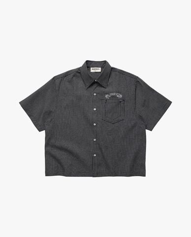  BAD HABITS - Áo sơ mi unisex tay ngắn Gambetto 