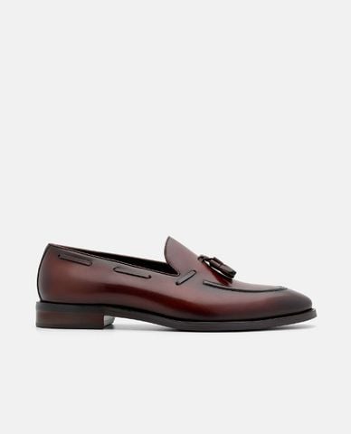  PEDRO - Giày lười nam mũi tròn Leather Tassel 