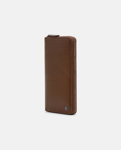  PEDRO - Ví nam dáng dài Embossed Leather 