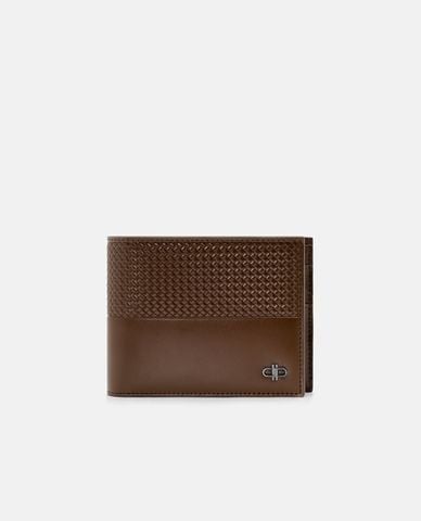  PEDRO - Ví nam dáng ngắn gập đôi Embossed Leather 