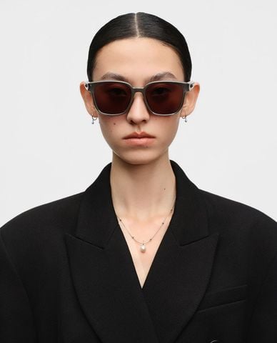  MUJOSH - Kính mát unisex gọng vuông bản dày 