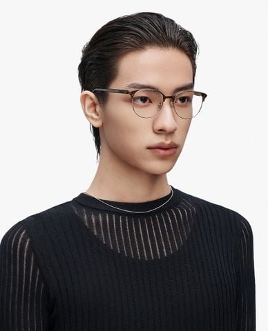  MUJOSH - Gọng kính tròn unisex bản vừa 