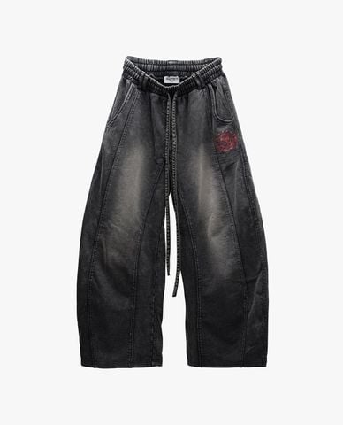  BAD HABITS - Quần jeans unisex ống rộng Crosshair 
