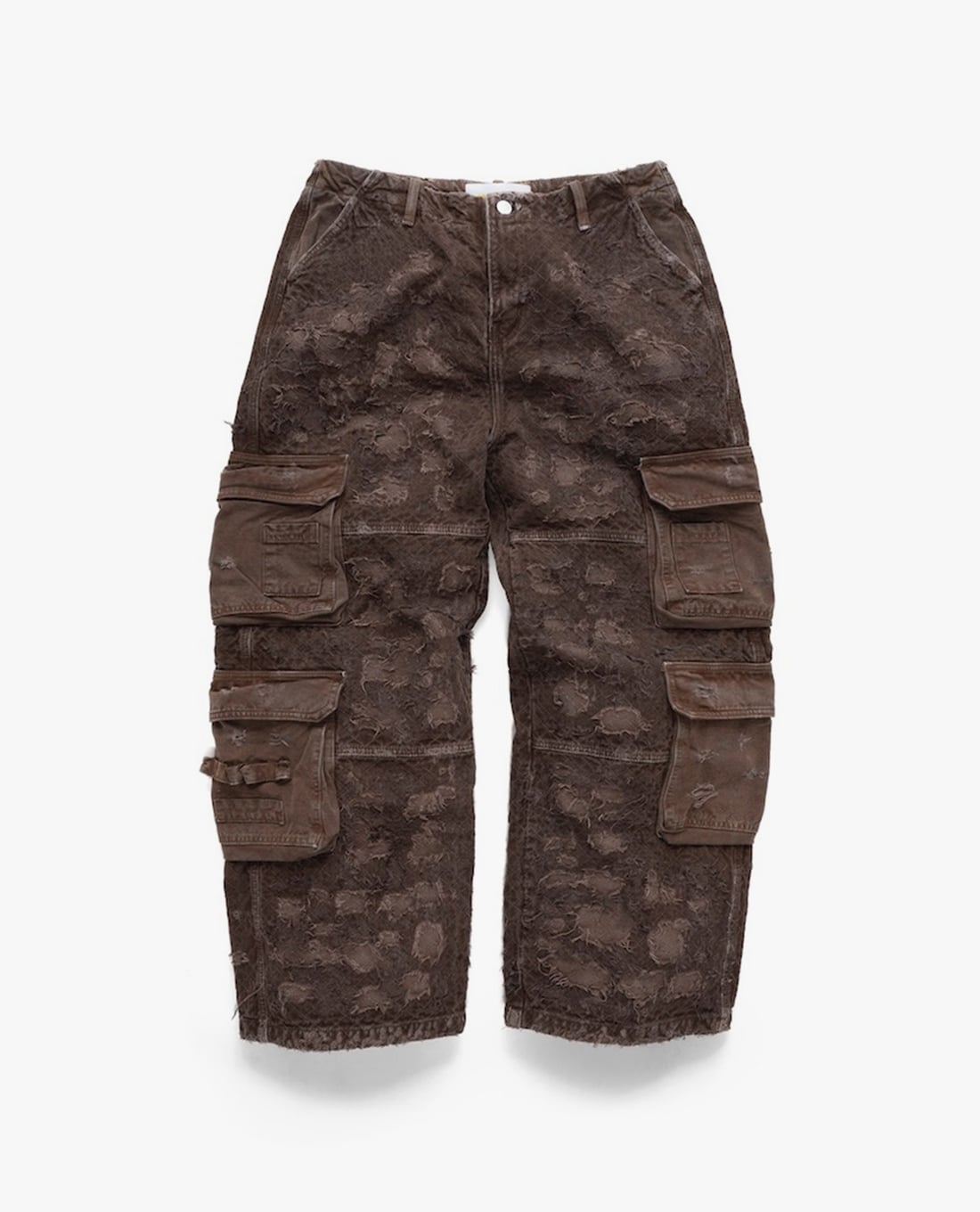 STRESSMAMA - Quần jeans unisex ống rộng phối túi hộp Saturn