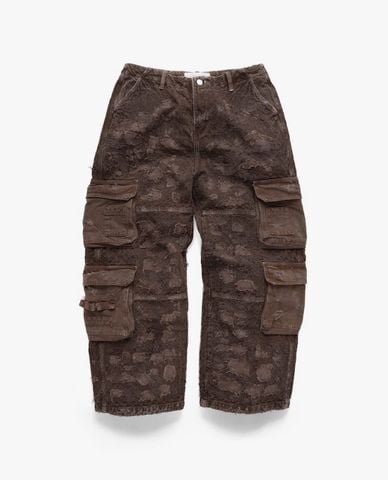  STRESSMAMA - Quần jeans unisex ống rộng phối túi hộp Saturn 