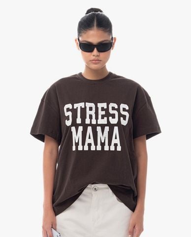  STRESSMAMA - Áo thun unisex cổ tròn tay ngắn SSMA Basic 