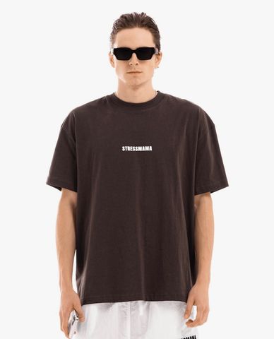  STRESSMAMA - Áo thun unisex cổ tròn tay ngắn SSMA "S" 