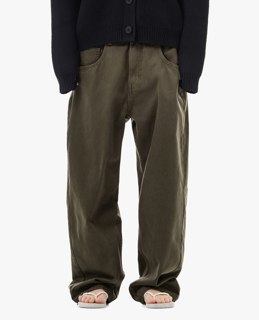 STRESSMAMA - Quần jeans unisex ống rộng thời thượng