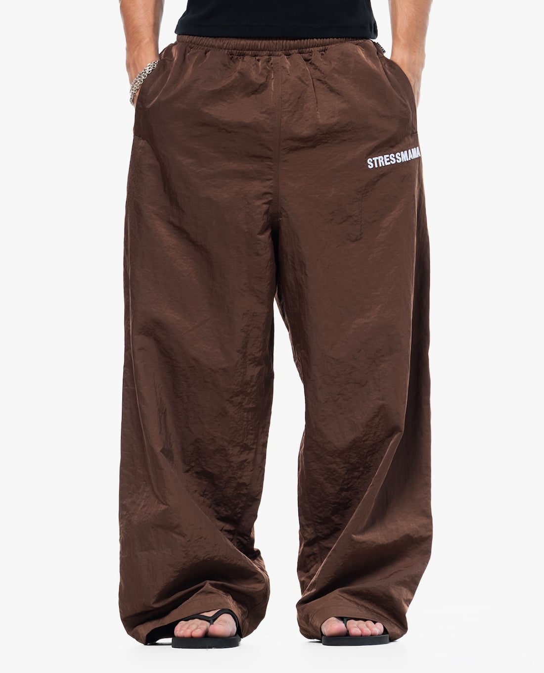 STRESSMAMA - Quần dài unisex ống rộng Coach