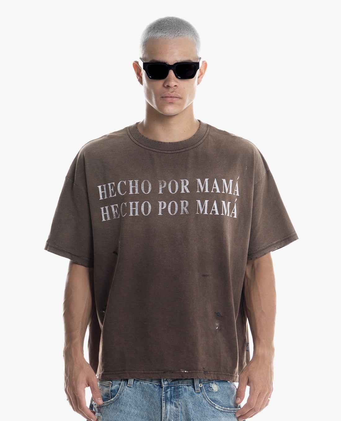 STRESSMAMA - Áo thun unisex cổ tròn tay ngắn Hecho V2