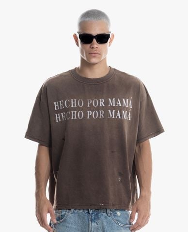  STRESSMAMA - Áo thun unisex cổ tròn tay ngắn Hecho V2 