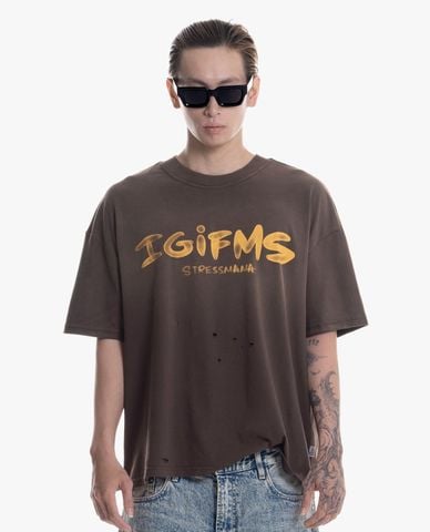  STRESSMAMA - Áo thun unisex cổ tròn tay ngắn IGIFMS V5 