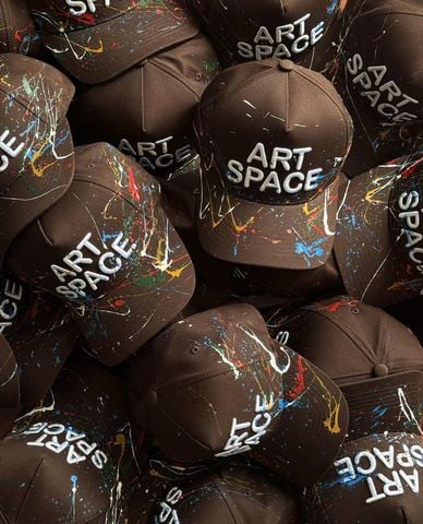  STRESSMAMA - Nón bóng chày unisex thêu chữ Art Space 