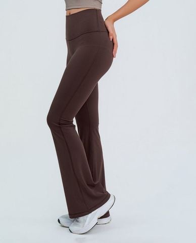  AZURA - Quần leggings nữ ống loe lưng cao 
