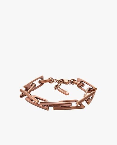  DIESEL - Vòng đeo tay unisex mắt xích logo D 