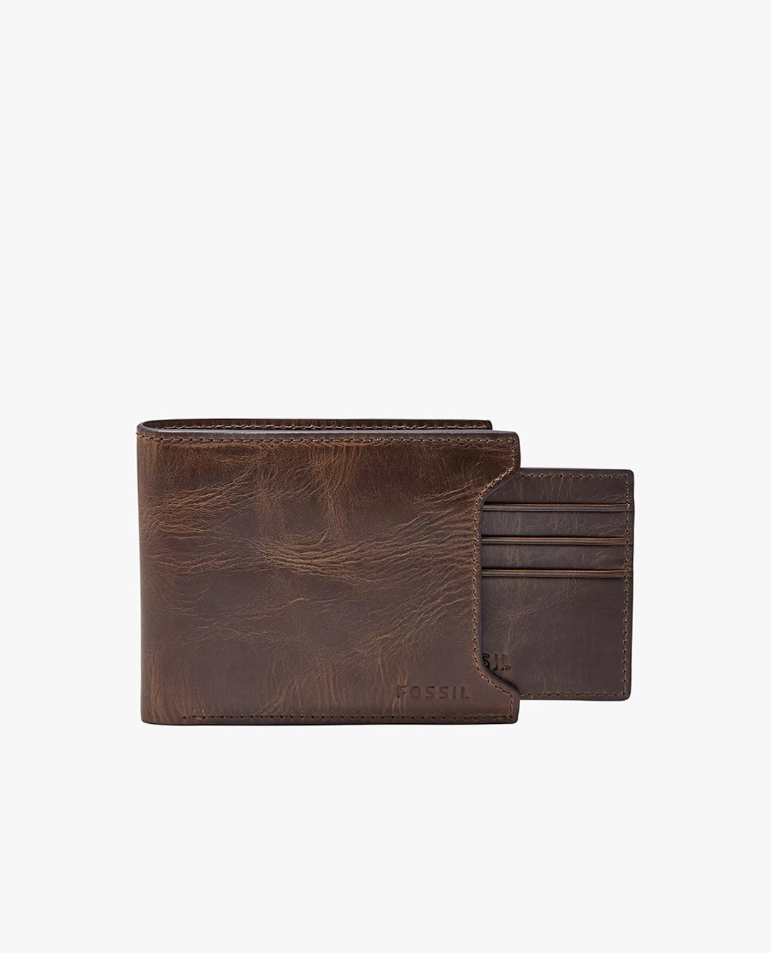 FOSSIL - Ví nam dáng ngắn gập đôi Derrick