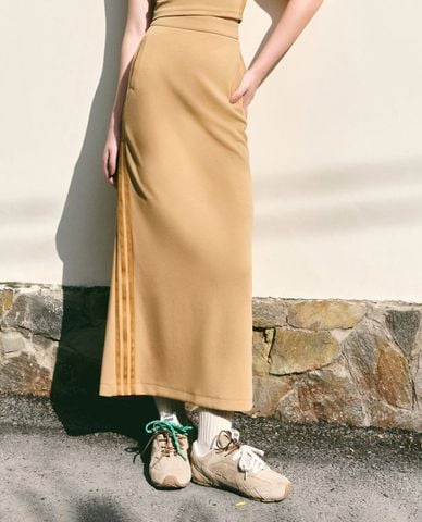  DEZUS - Chân váy phom suông midi phối viền Kiki 