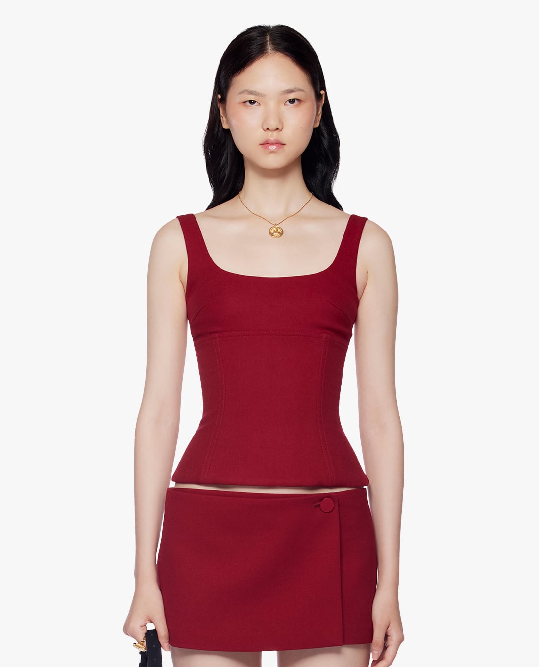 FANCì CLUB - Áo hai dây nữ cổ vuông phom ôm Margot