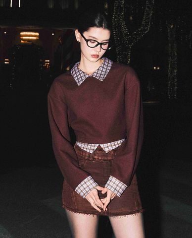  DEZUS - Chân váy chữ A mini Stargaze 