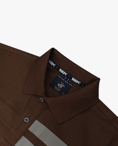  BEVERLY HILLS POLO CLUB - Áo polo nam cổ bẻ tay ngắn hiện đại 