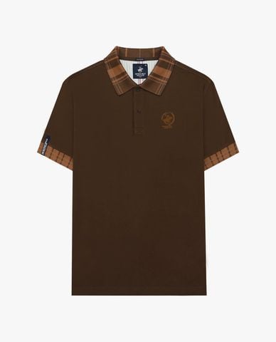  BEVERLY HILLS POLO CLUB - Áo polo nam cổ bẻ tay ngắn cổ caro 