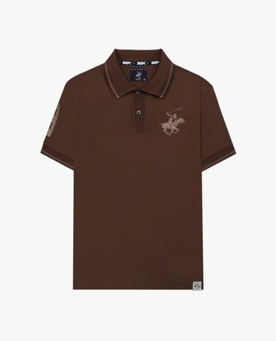  BEVERLY HILLS POLO CLUB - Áo polo nam cổ bẻ tay ngắn hiện đại 