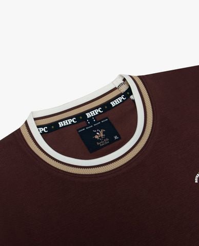  BEVERLY HILLS POLO CLUB - Áo thun nam cổ tròn tay ngắn thêu logo 