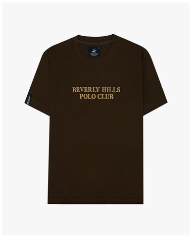  BEVERLY HILLS POLO CLUB - Áo thun nam cổ tròn tay ngắn thêu logo 