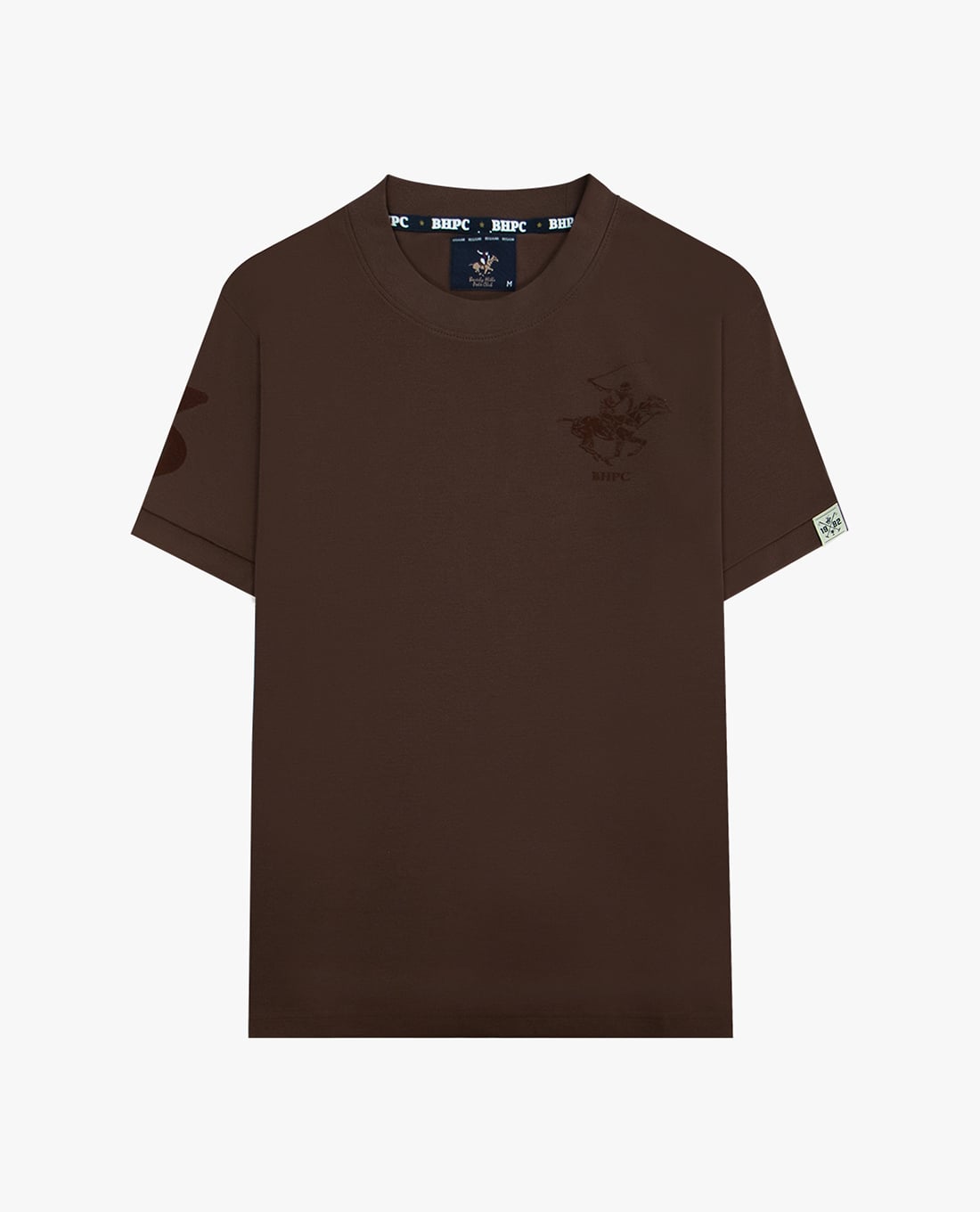 BEVERLY HILLS POLO CLUB - Áo thun nam cổ tròn tay ngắn thêu logo