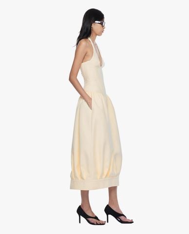  FANCì CLUB - Đầm midi cổ yếm dáng corset Epidermis 