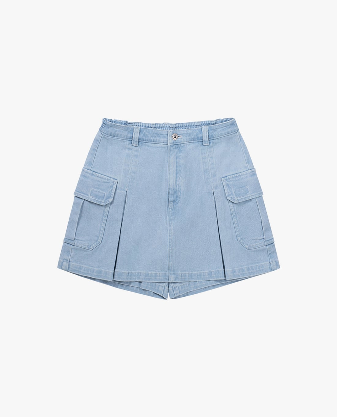 DICKIES - Quần short jeans nữ phối túi hộp cá tính