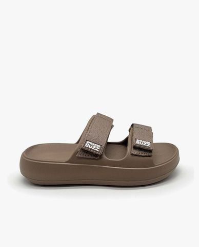  SNEAKERBUZZ - Dép unisex quai ngang phối logo 