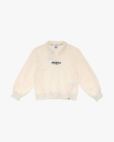  DICKIES - Áo sweatshirt unisex cổ bẻ tay dài phối logo 