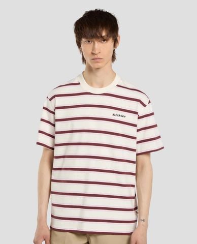  DICKIES - Áo thun nam cổ tròn tay ngắn kẻ sọc Stevensville 