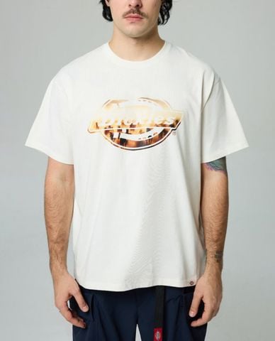 DICKIES - Áo thun unisex cổ tròn tay ngắn Tiered Logo Print 