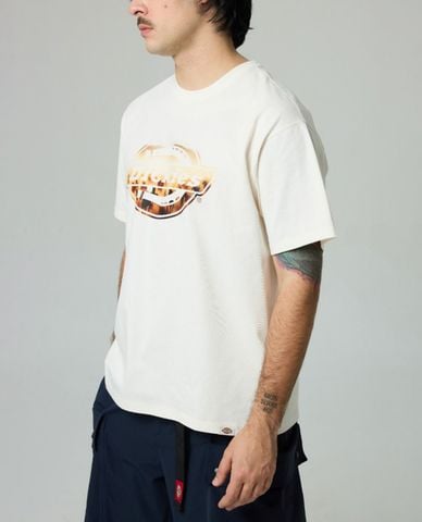  DICKIES - Áo thun unisex cổ tròn tay ngắn Tiered Logo Print 