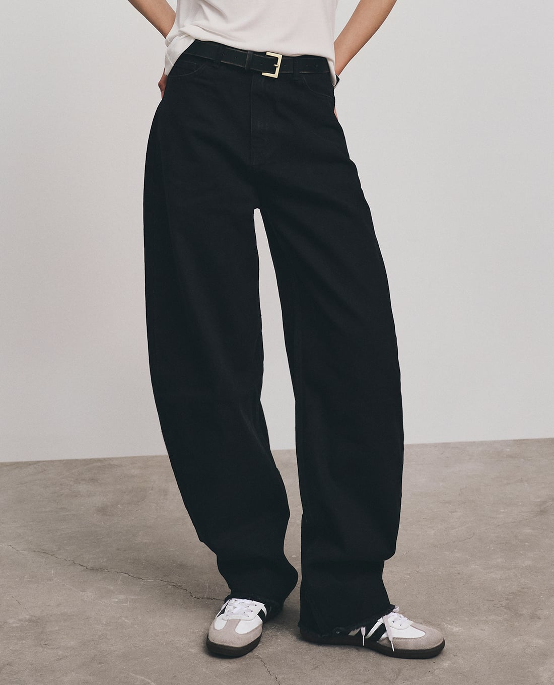 DEZUS - Quần jeans nữ ống rộng Henier Casy