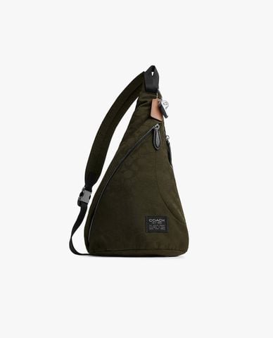 COACH - Túi đeo chéo nam Lachlan In Signature Nylon 