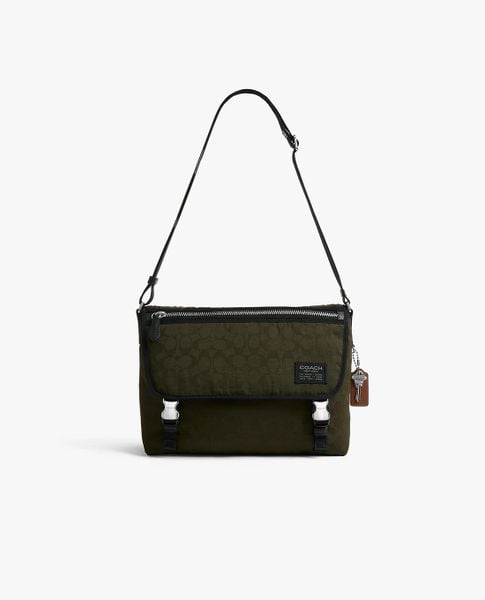  COACH - Túi đeo chéo nam phom chữ nhật nắp gập 