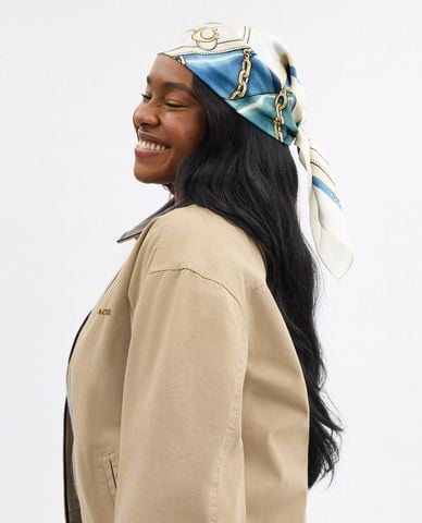  COACH - Khăn choàng nữ Stacked Tabby Bag Print 