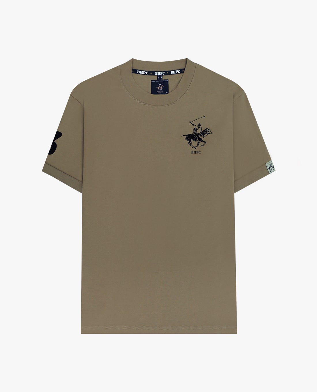 BEVERLY HILLS POLO CLUB - Áo thun nam cổ tròn tay ngắn in logo